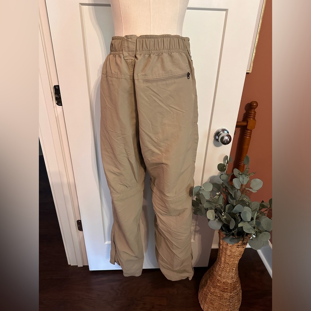 The North Face men’s Paramount Trail khaki tan zipper convertible L nylon pants - Picture 12 of 16